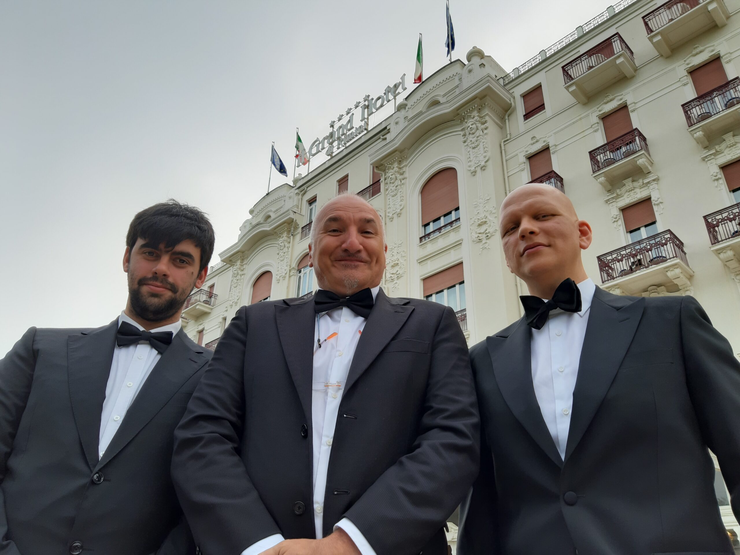 Giusepps col Maestro D’Abramo e un altro tenore