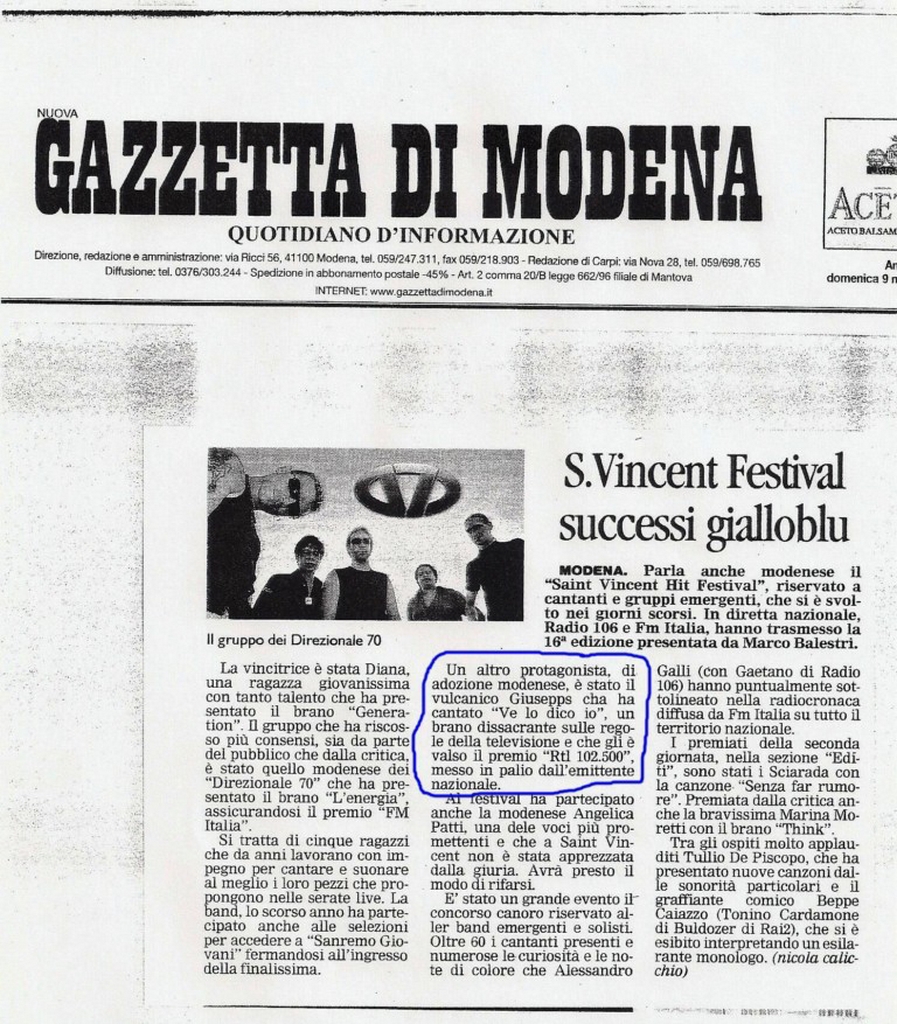 Rassegna stampa Giusepps