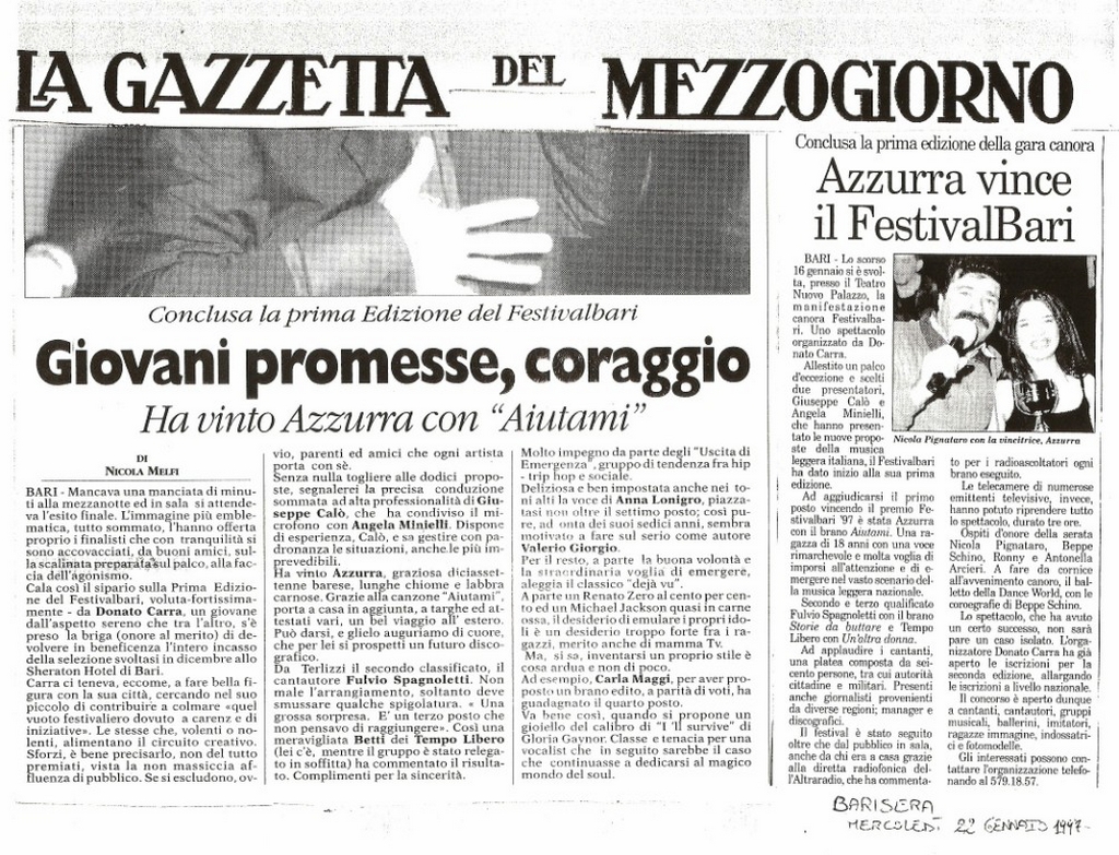 Rassegna stampa Giusepps
